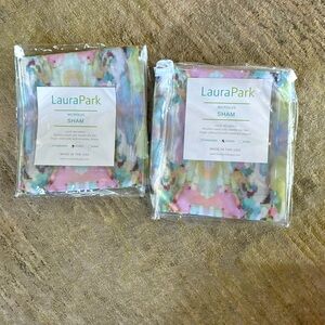 Laura Park Microlux Euro Sham Lemonade Print: Set of 2